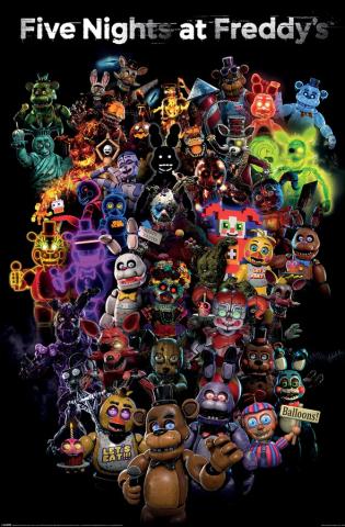 #X4 Five Nights at Freddy's Collage Maxi Poster