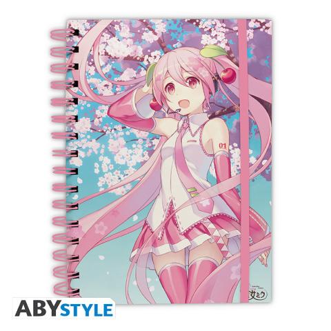 Hatsune Miku Cherry Blossom Spiral Notebook A5