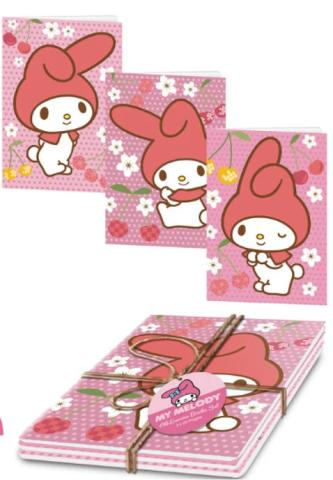 My Melody Exercise Notebook 3-Pack Set