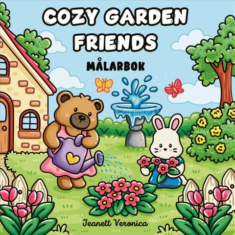 Cozy Garden Friends - Målarbok