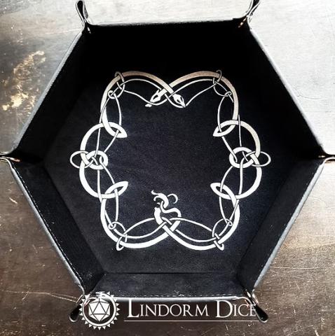 Dice tray: Urnes Snake & Horse