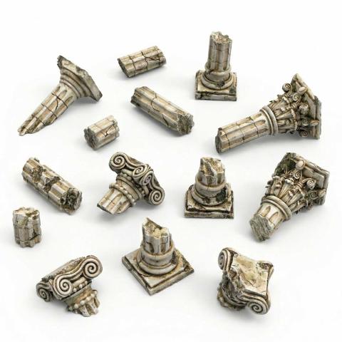 Resin Greek Column Ruins Resin Greek Column Ruins