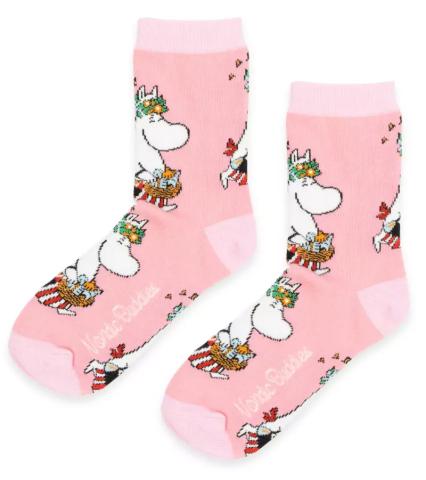 Moominmamma Flower Crown Pink Classic Socks EU 36-42