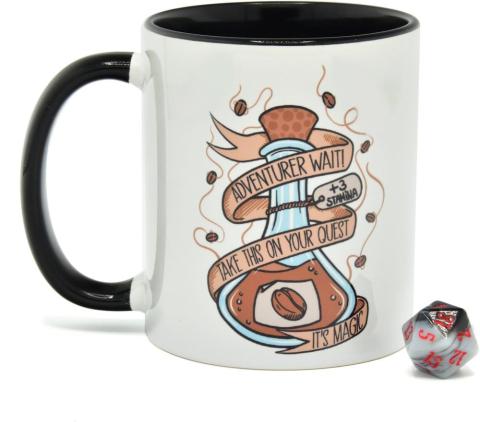 Coffee Potion -Mug & Dice D20- Gift Set