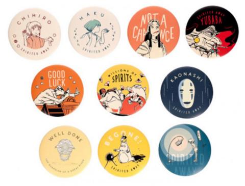 Spirited Away Anniversary Can Badge Assortment - 5,5 cm (Blind Pack)