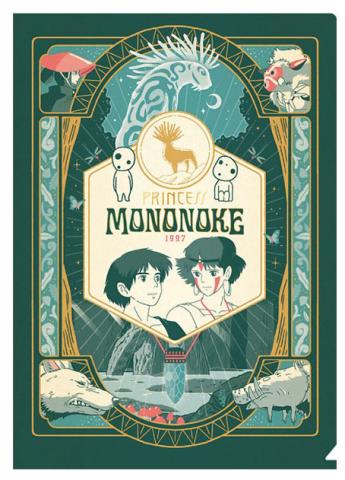 Princess Mononoke Art Déco Clear Folder A4