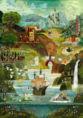 The World of H C Andersen's Fairy Tales Puzzle 1000 pcs