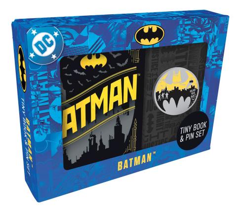 DC Comics: Batman Tiny Book and Pin Set DC Comics: Batman Tiny Book and Pin Set