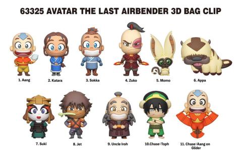 Avatar The Last Airbender 3D PVC Bag Clips Series 1 (Blind Pack)