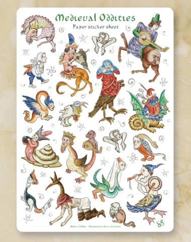 Medieval Oddities Sticker Set