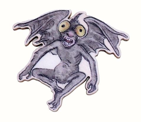 Panikdemon Wooden Magnet