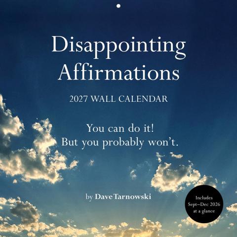 Disappointing Affirmations 2027 Wall Calendar Disappointing Affirmations 2027 Wall Calendar