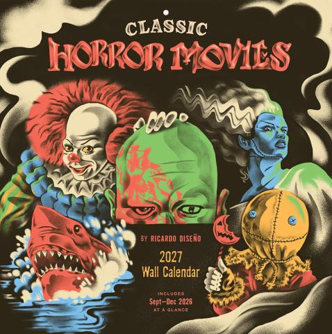 Ricardo Diseño Classic Horror Movies 2027 Wall Calendar Ricardo Diseño Classic Horror Movies 2027 Wall Calendar