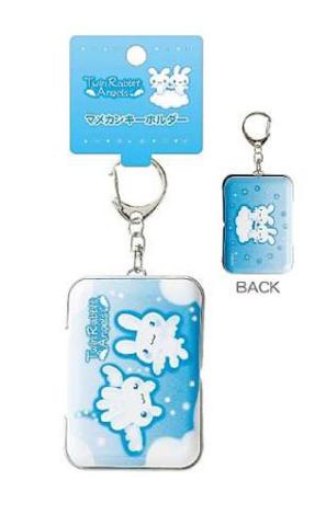 San-X: Mini Box Keychain - Twin Rabbit Angels