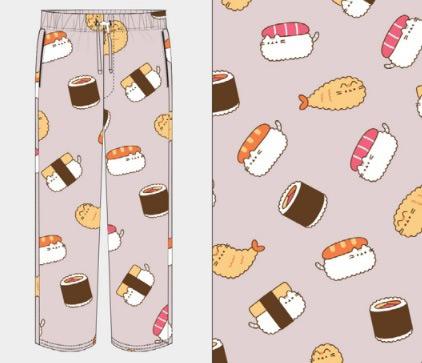 Pusheen Jersey Pants Sushi (X-Large)