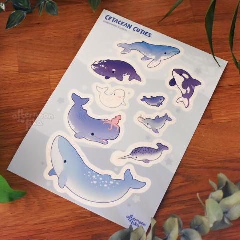 Cetacean Cuties Sticker Sheet