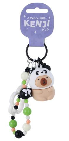 Mima Capybara Panda Cosplay Keychain w/ Bracelet