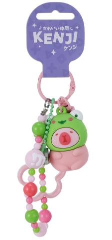 Mima Capybara Frog Cosplay Keychain w/ Bracelet