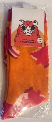 Chonky Dragon Red Socks (Size 37-43)