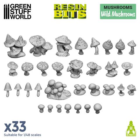 Resin Wild Mushrooms