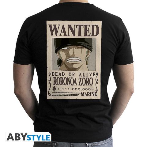 Wanted Zoro Black T-shirt (Large)