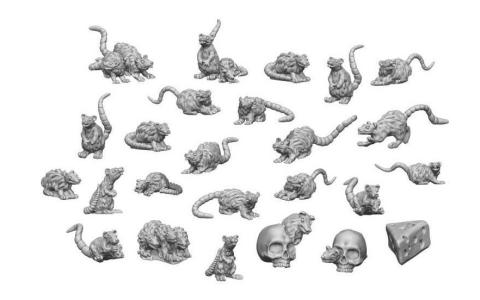 Resin Small Rats Resin Small Rats