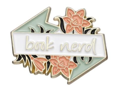 Book Nerd Pin