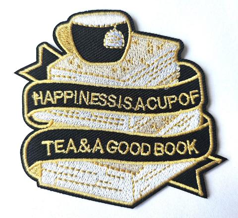 Happiness, Tea & Books Patch