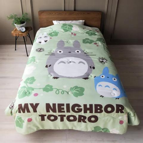 Totoro Green Leaf Natsu Comforter 183 x 218 cm