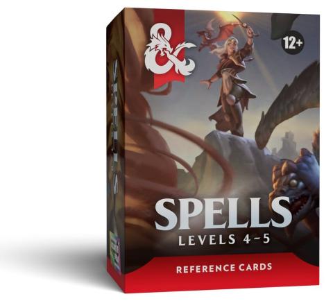D&D Reference Cards: Spells (Levels 4-5)