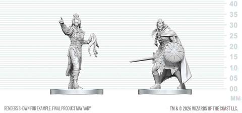 Drow Elite Warrior & Drow Priestess