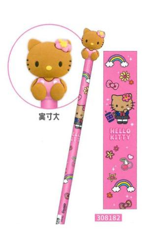 2B Pencil w/ Tan Hello Kitty Mascot Topper