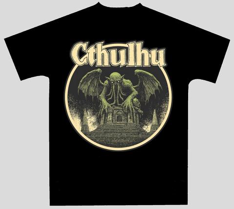 Cthulhu On Building T-shirt (Large) Cthulhu On Building T-shirt (Large)