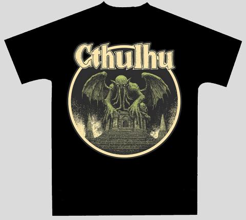 Cthulhu On Building T-shirt (X-Large)