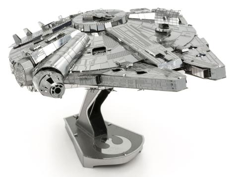 Millenium Falcon Silver Premium Metal Model Kit (Metal Earth)