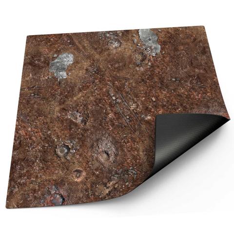 Neoprene Battle Mat 120*120: Dead Trenches Neoprene Battle Mat 120*120: Dead Trenches