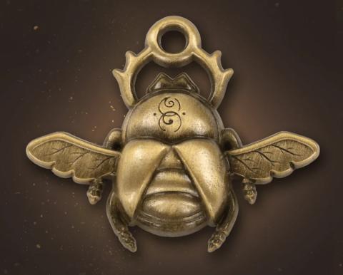 Gold Scarab Pin