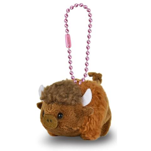 Plush Keychain: Bison