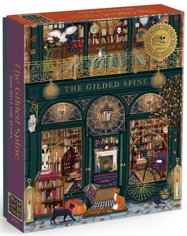 The Gilded Spine Foil Puzzle 1000 pcs