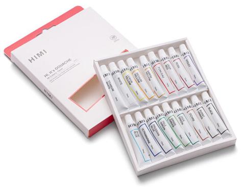 HIMI Tube Gouache - 18 Colours x 12 ml HIMI Tube Gouache - 18 Colours x 12 ml