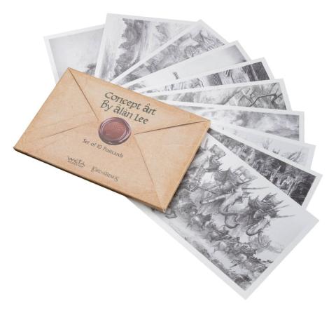 The Lord of the Rings Concept Art by Alan Lee Postcards Set
