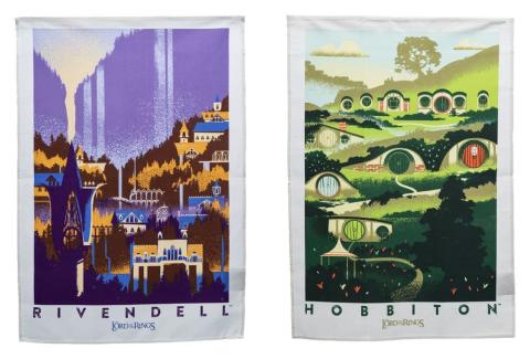 Rivendell & Hobbiton Tea Towel 2-Pack