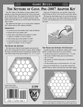 Settlers of Catan Pre-2007 Adapter Kit