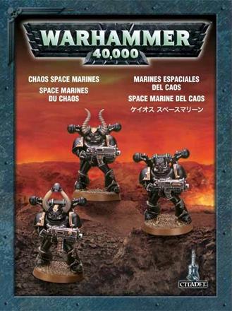Chaos Space Marine 3-man Unit (snapfit)