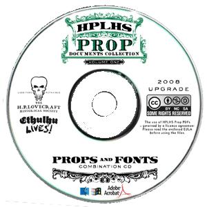 HPLHS Props & Fonts combination CD
