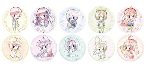 The Quintessential Quintuplets Retro Style Can Badge