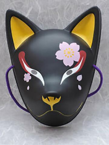 Folk Art Mask Kitsune (Cherry Blossom at Night Fox)