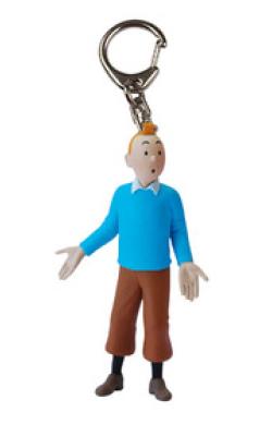 Nyckelring - Tintin med blå tröja