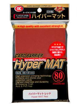 Trading Card Sleeves Hyper Mat Red (80pcs)