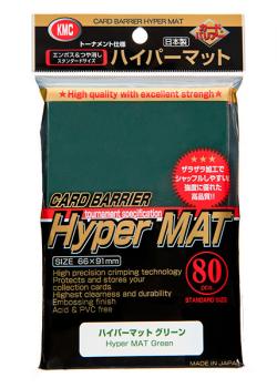 Trading card sleeve 80 Hyper Matte Green